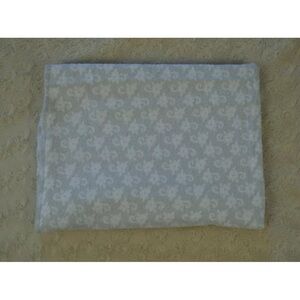 Koala Baby Floral Baby Receiving Blanket Gray White Flannel Flower Print Cotton